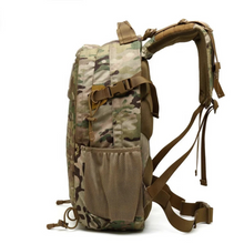 Load image into Gallery viewer, Camohunters outdoor tactical backpack side profile with MOLLE system