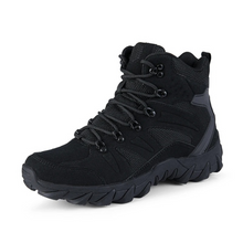 Load image into Gallery viewer, Black hiking boot on a white background

