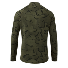 Load image into Gallery viewer, Camohunters Olive Tonal camo polo shirt back view breathable
