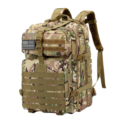 Camohunters tactical backpack front view waterproof Oxford
