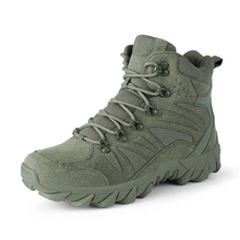 Load image into Gallery viewer, Green tactical boot on a white background
